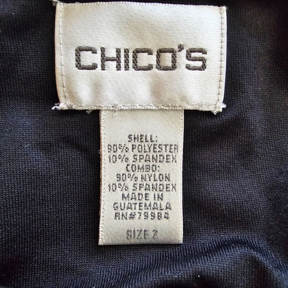 Chicos Black Velvet Camisole Tank Top Spaghetti Strap Size 2 Large Y2K